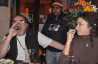 Il regista Miguel Mato e la giornalista Patricia Ynestroza in un momento di relax